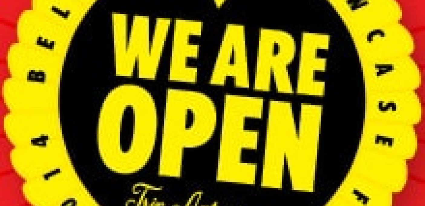 'WE ARE OPEN 2014' +